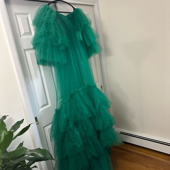 New Trend Tulle Long Maternity Gown - Picture 7 of 16